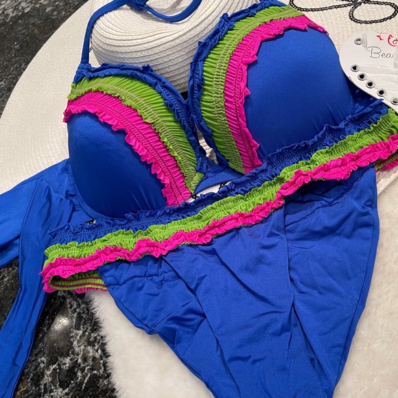 NWT  Beach bunny bikini push up XL/L set - Picture 9 of 16
